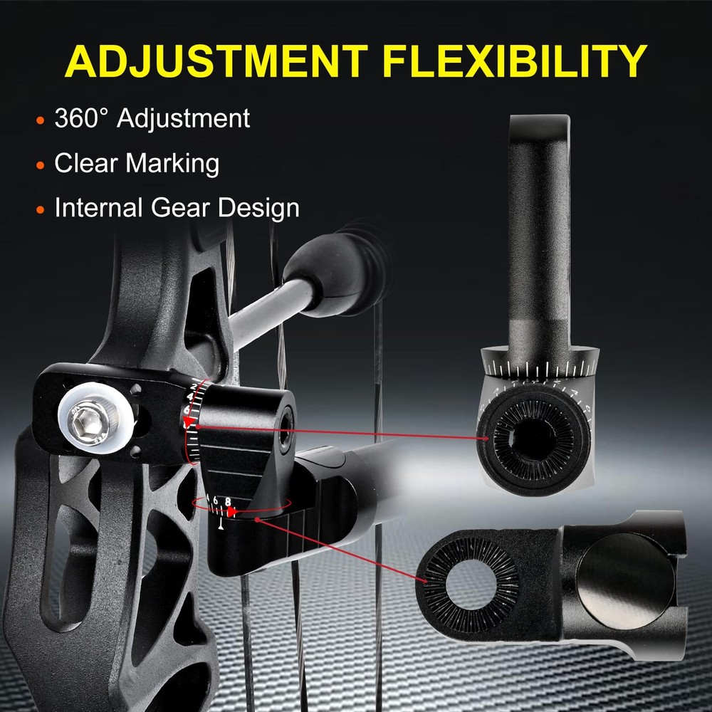 Archery Single Side V-Bar Mount - Adjustable Bow Stabilizer Quick Disconnect ...