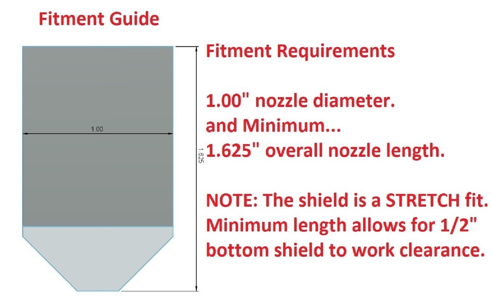 Splash View Spark Shield Fits Hypertherm 45XP/65/85.. Langmuir machine torches