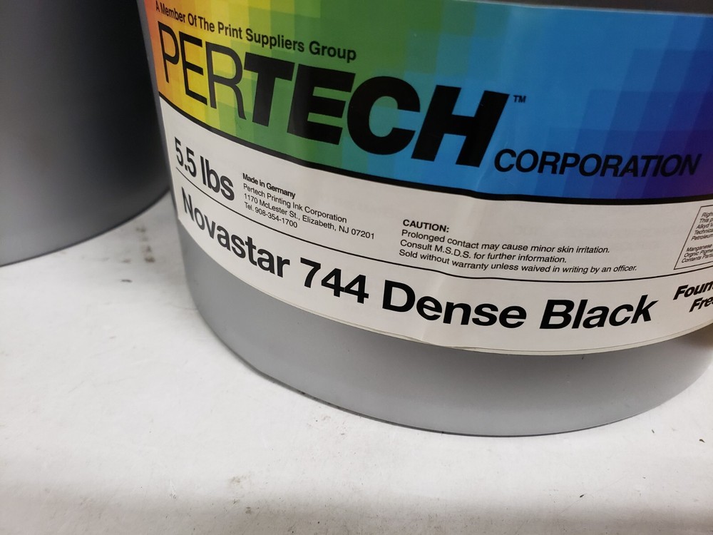 Novastar 744 Dense Black Offset Ink 26 Lbs Offset Ink