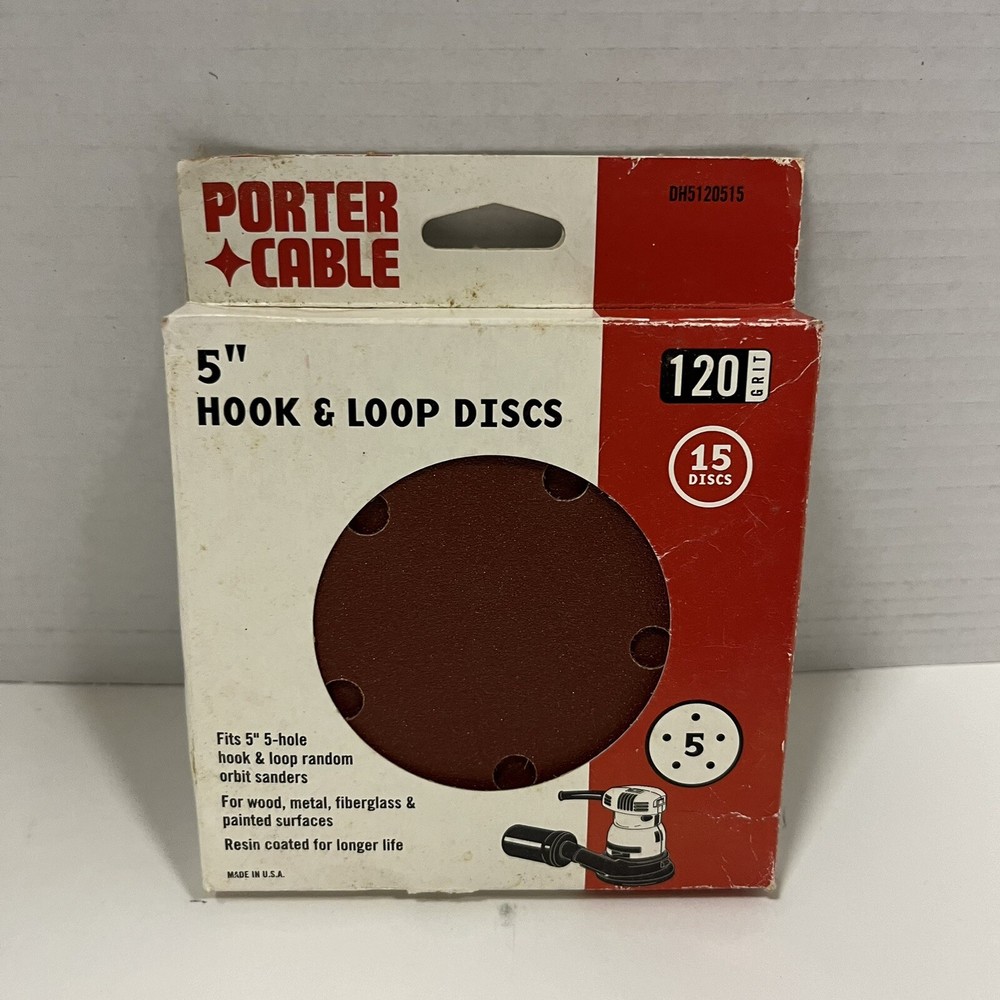 13-pk Porter-Cable 5" Hook & Loop Discs Grit 120. Read Description.