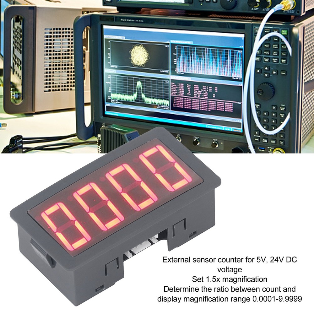 Digital Frequency Meter Counter LED Relay Output Countdown Timer 100khz.