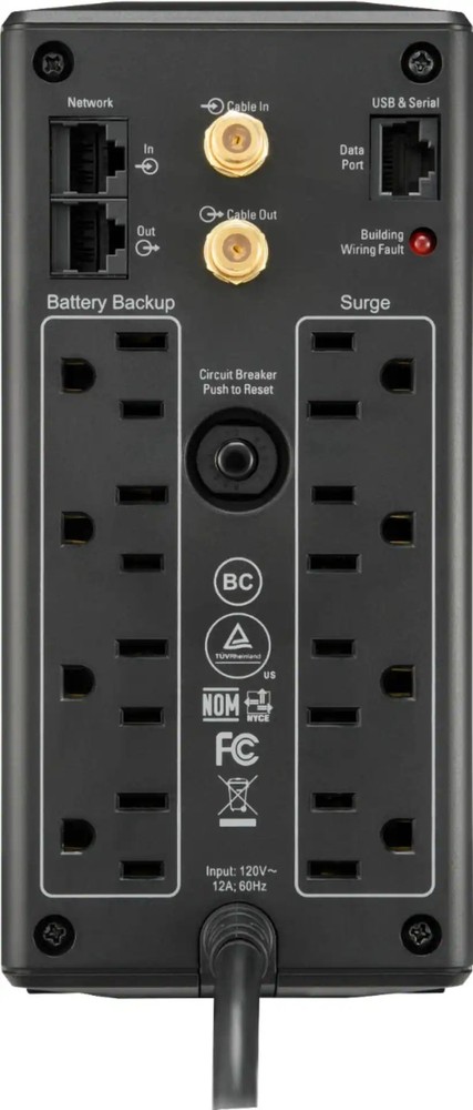 NEW – APC - Back-UPS Pro 1000VA Battery Back-Up System - Surge Protector -Black