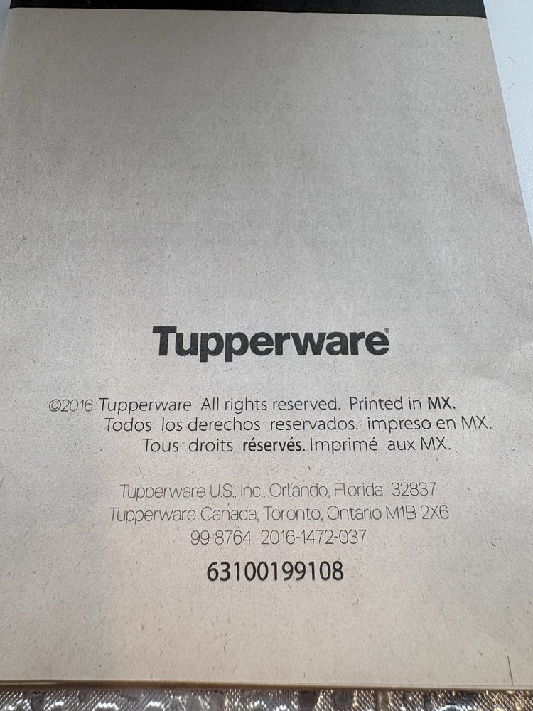 Tupperware Power Chef System Manual Food Processor Chopper w/ Blade &