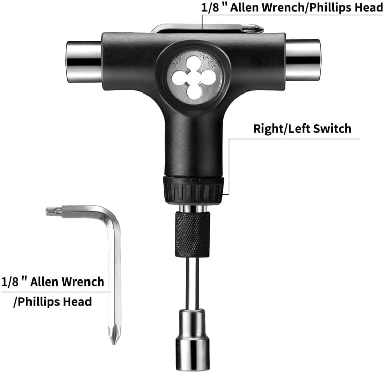 Essential Multi-Function Skate Tool - 10-in-1 Design for Skateboarding & More