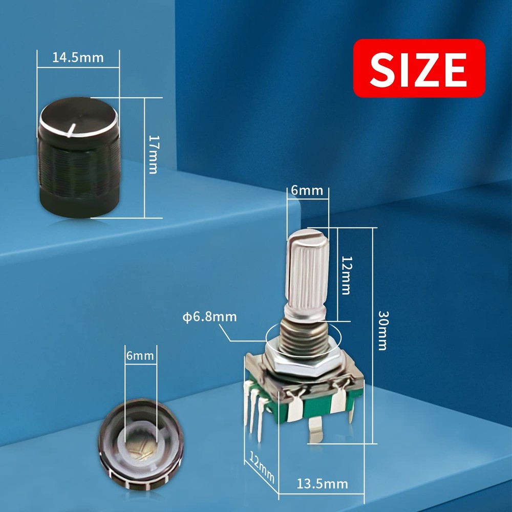 (7 Pin 20MM)10 PCS 360 Degree EC11 Rotary Encoder Code Switch Digital Potentiome