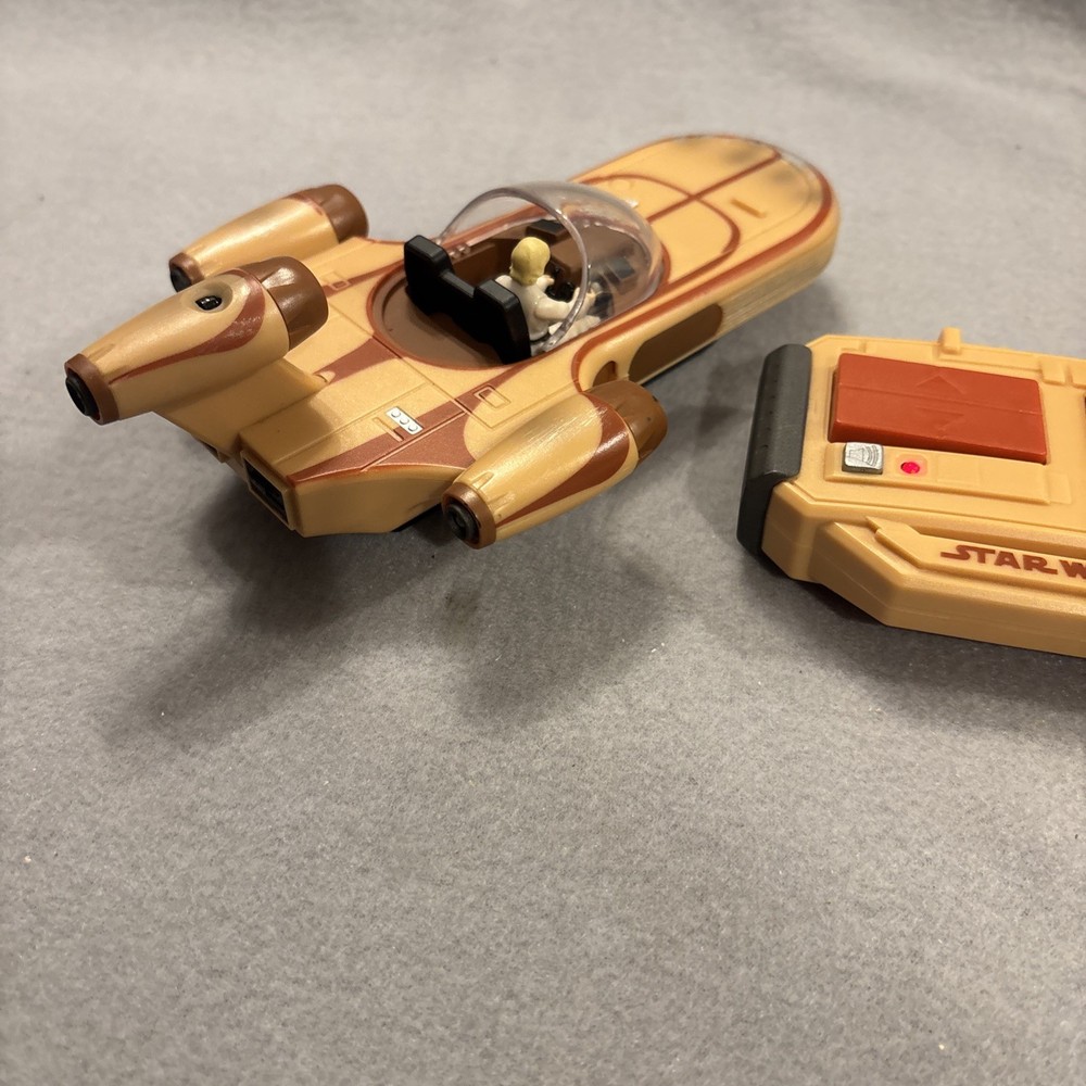Star Wars Air Hogs Luke’s Speeder X-34 Remote Control Tested working