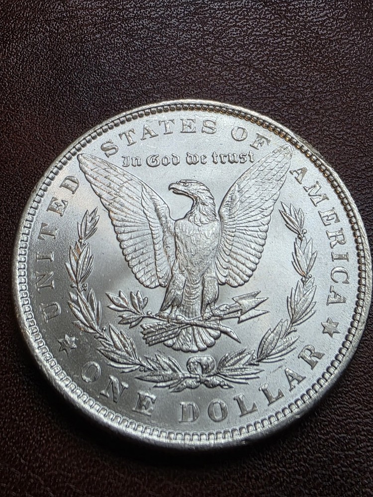 1887 & 1889 $1 Morgan Silver Dollar Blast White