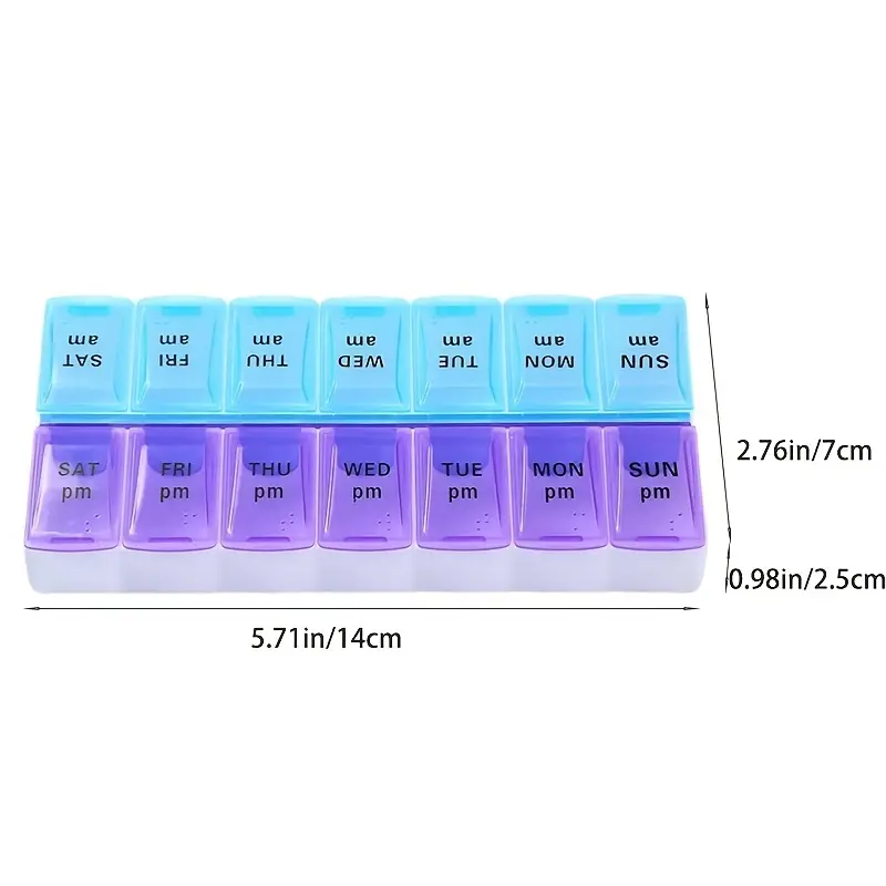 Pill Box, Medicine Storage Box, Open Lid To Separate Pill Box - New