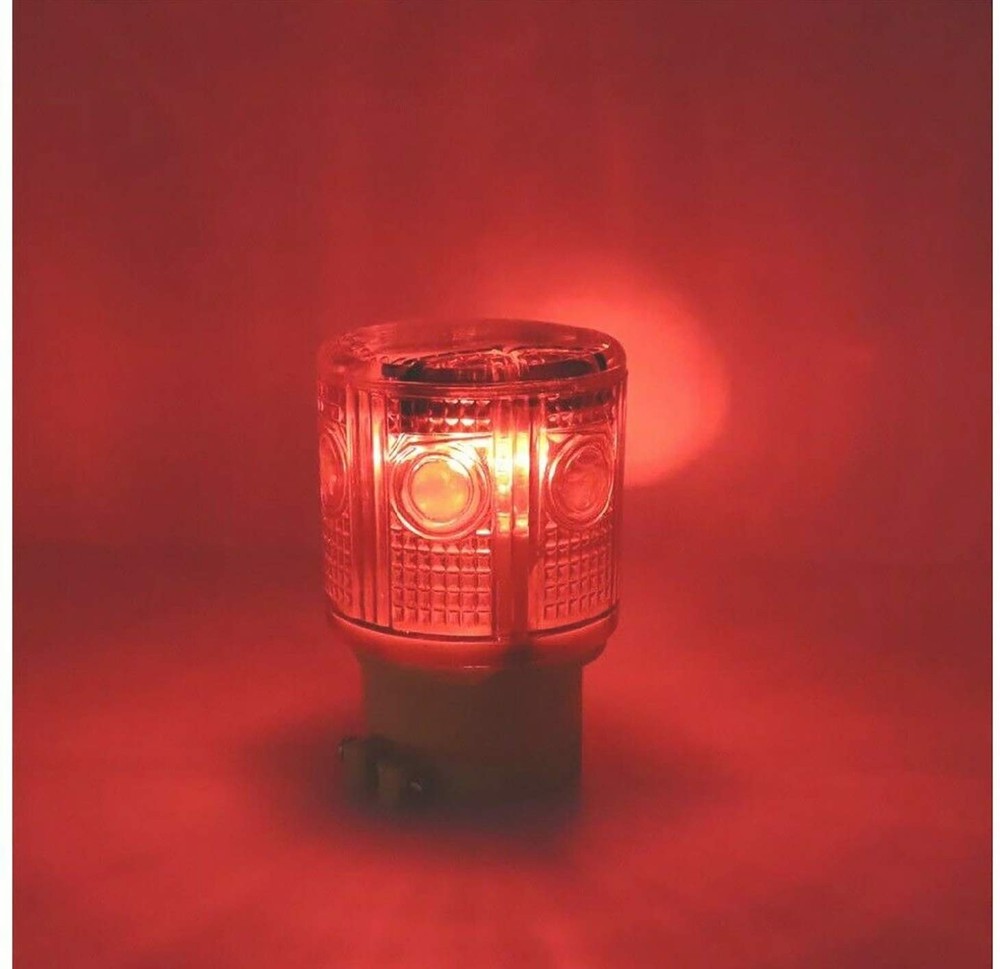 Solar Strobe Warning Light, with Strong Magnetic Base High Bright LED Flashin...