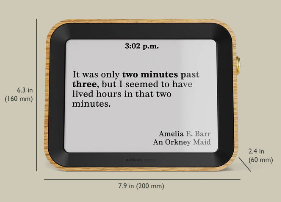 Author Clock – Volume 2 (Large 7.8”)