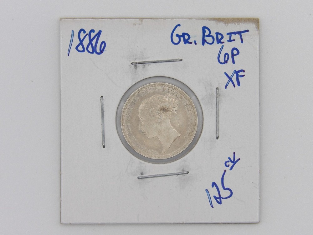 Great Britain 1886 XF 6 Pence