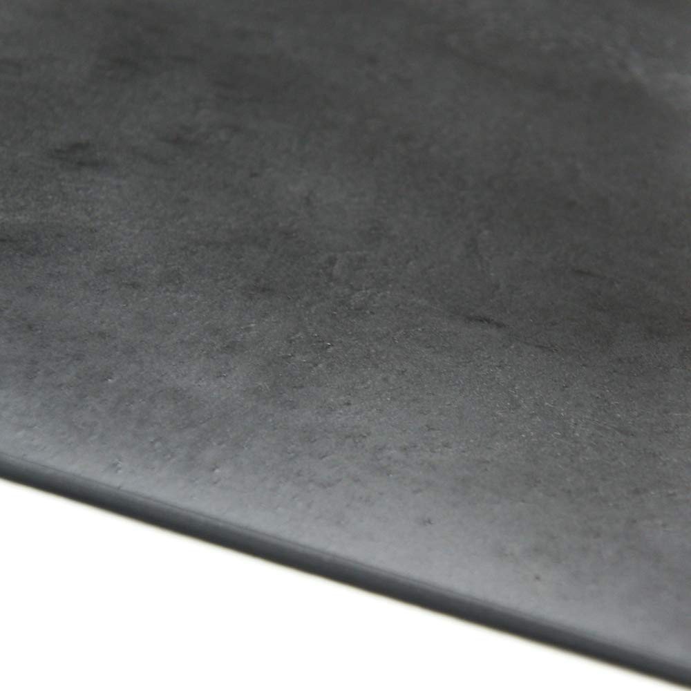 EPDM Sheet, Black, 0.375" Thick, 12" Width, 12" Length, 60A Durometer, ASTM D...