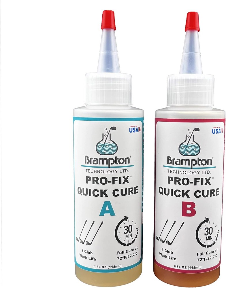 Brampton PRO-FIX Quick Cure Golf Epoxy - 30 Minute Club 8 Ounce,