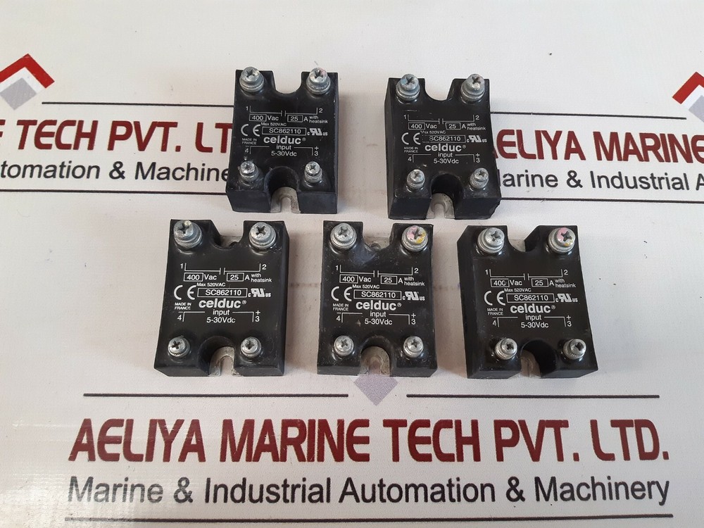 Celduc SC862110 Solid State Relay MAX 520VAC 5-30VDC