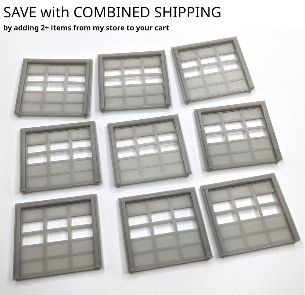 HO Scale Overhead Doors 9pcs Lot