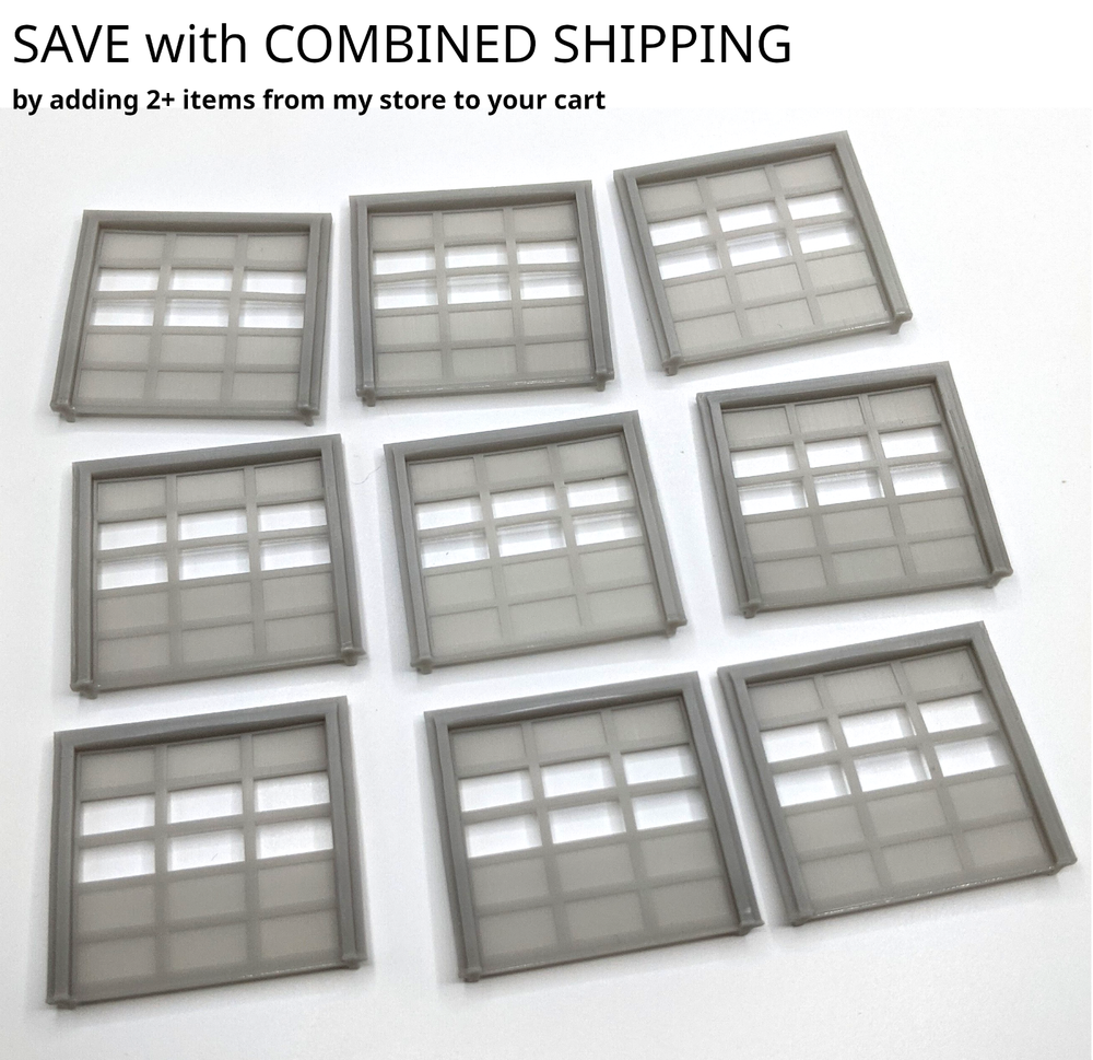 HO Scale Overhead Doors 9pcs Lot