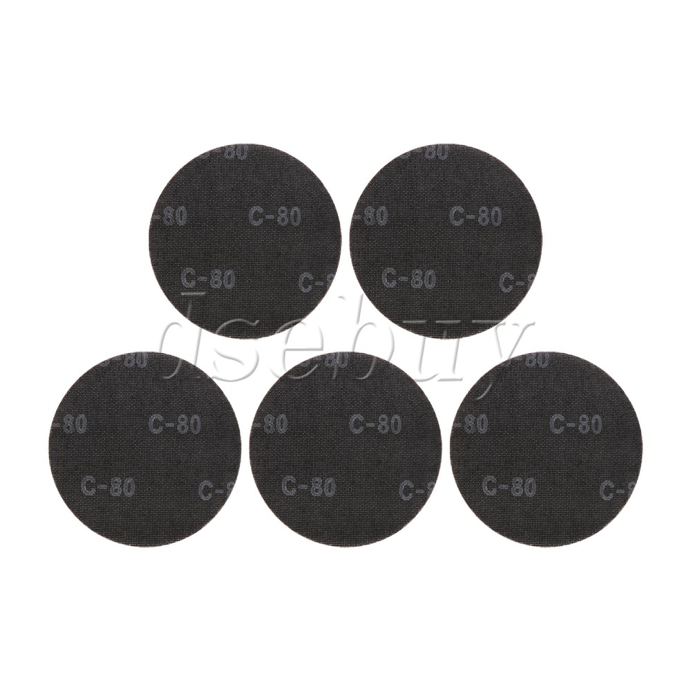 5 Pieces Hook and Loop Mesh Sanding Discs 9" 80 Grit for Stone Ceramic Tiles
