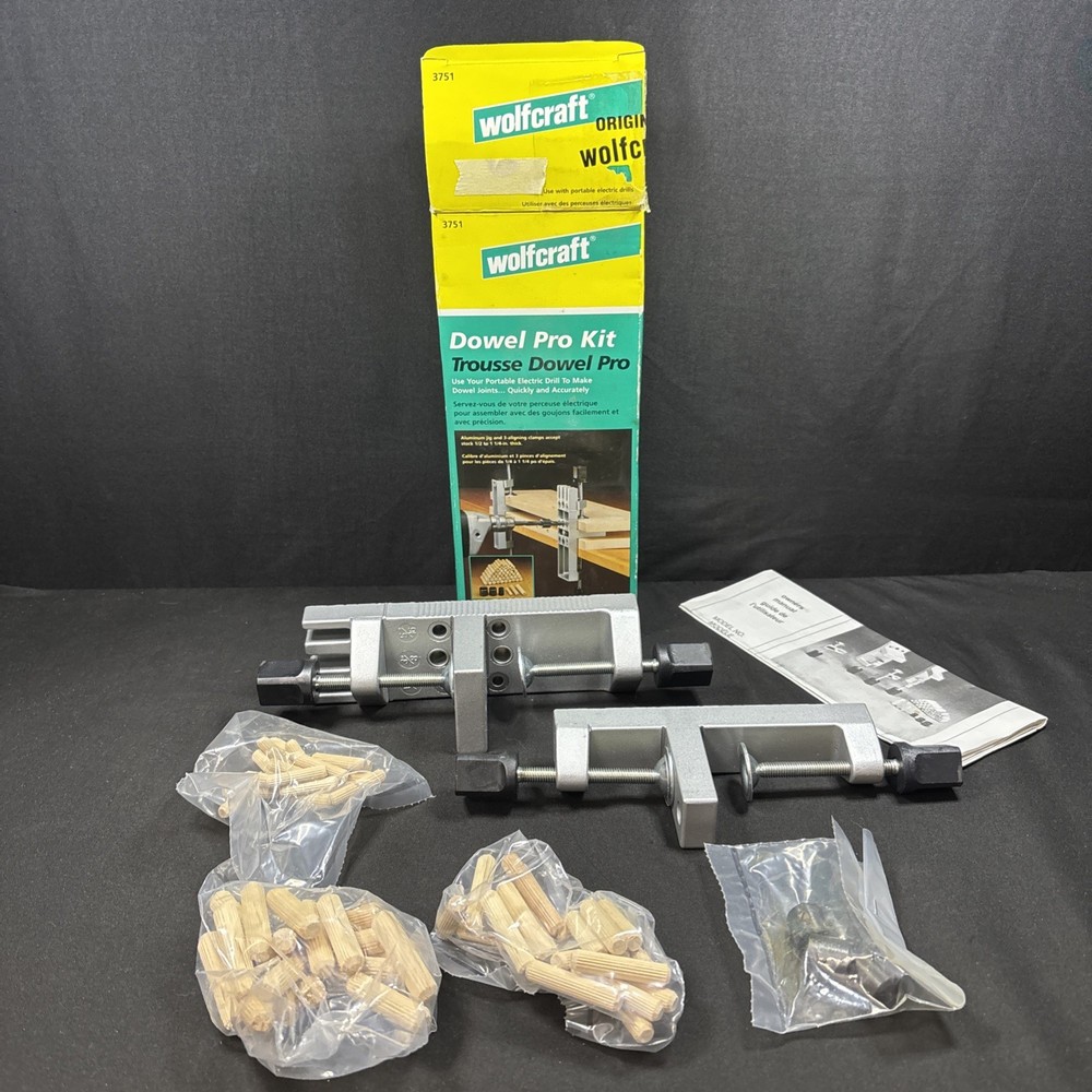 Wolfcraft Dowel Pro Kit  -  Dowel Joint Kit  -  complete and unused