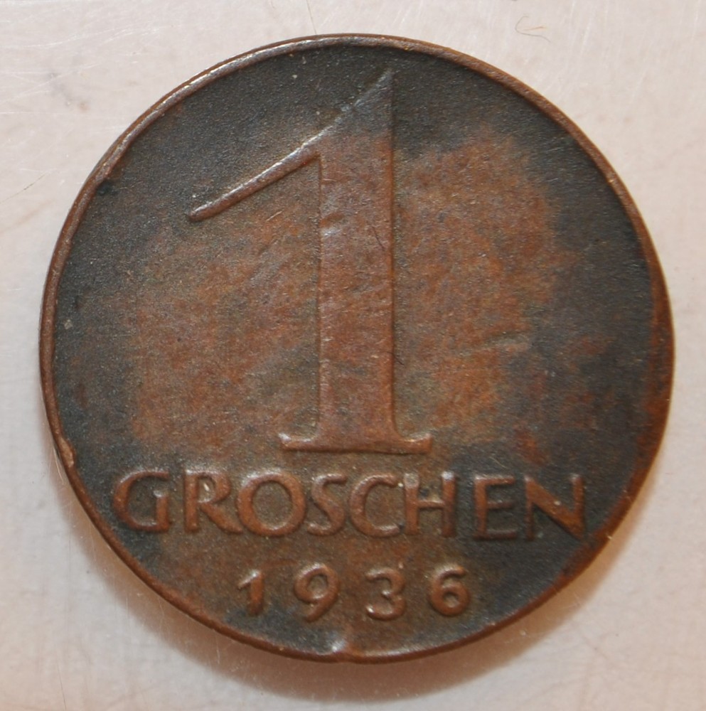 1936 Austria 1 groschen