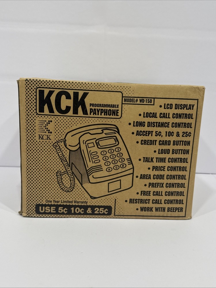 KCK Programmable Desktop Payphone Model #WD-150