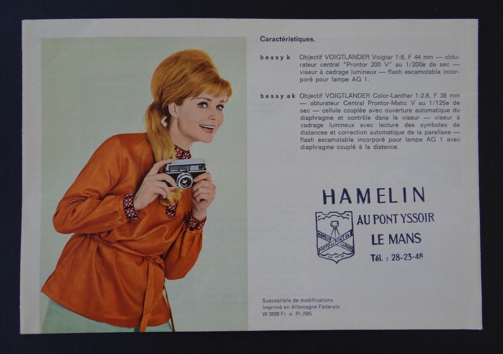 VOIGLANDER BESSY AK camera catalog camera catalog