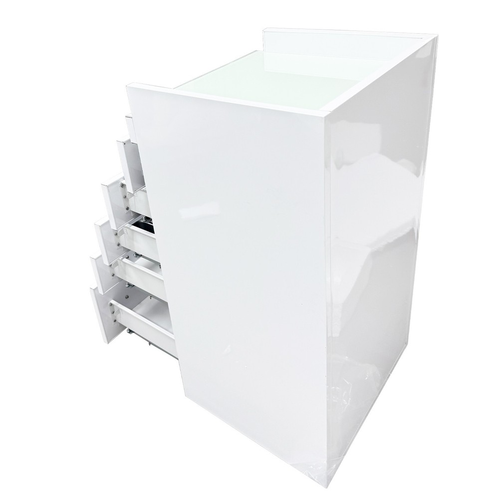 5 Drawers Versatile ABS-Structured Side Cabinet Portable Side Office Home
