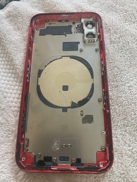 Apple iPhone 11 red back housing rear glass chasis (C)