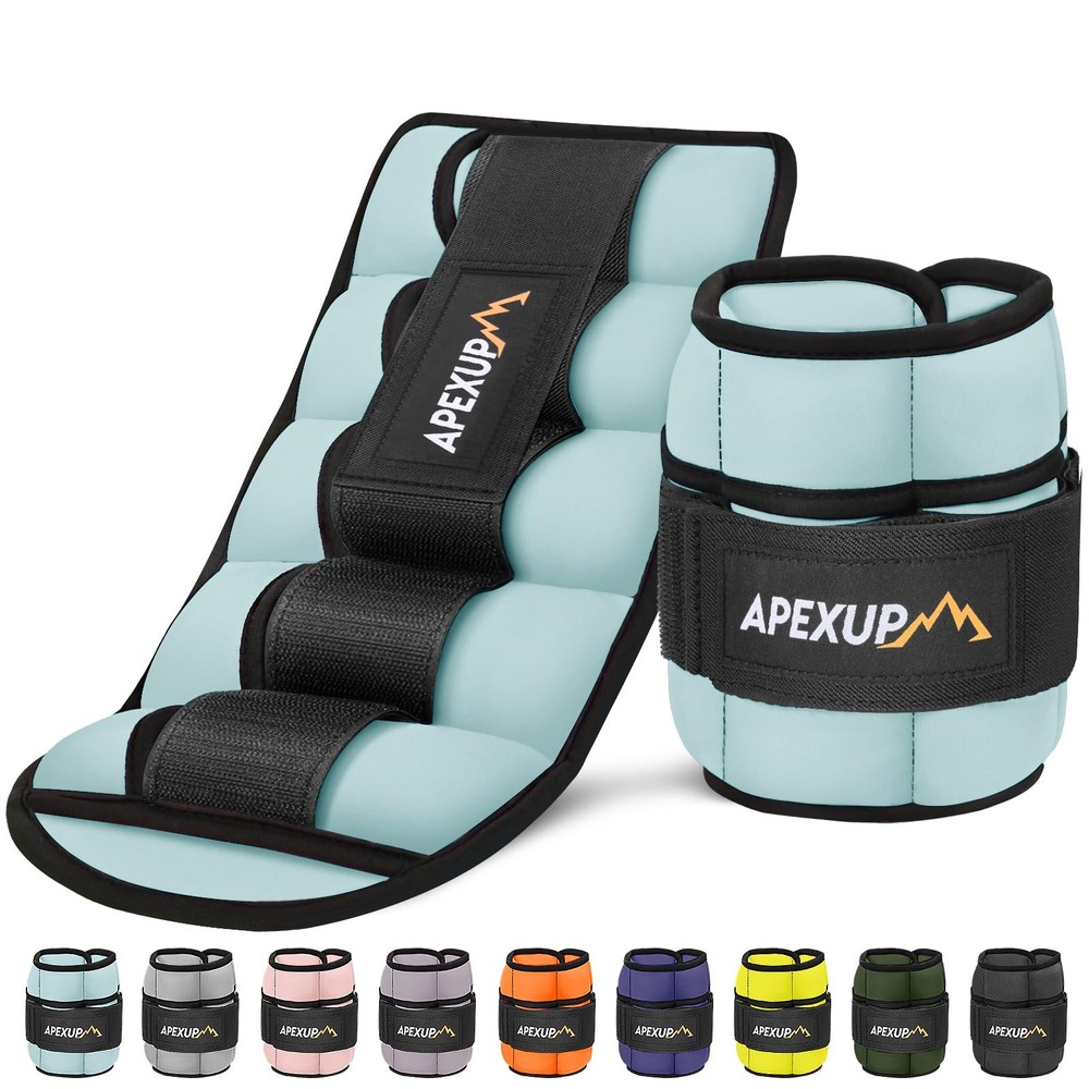 Adjustable Ankle Weights 10lbs Pair Modularized Leg Weight Straps for Men