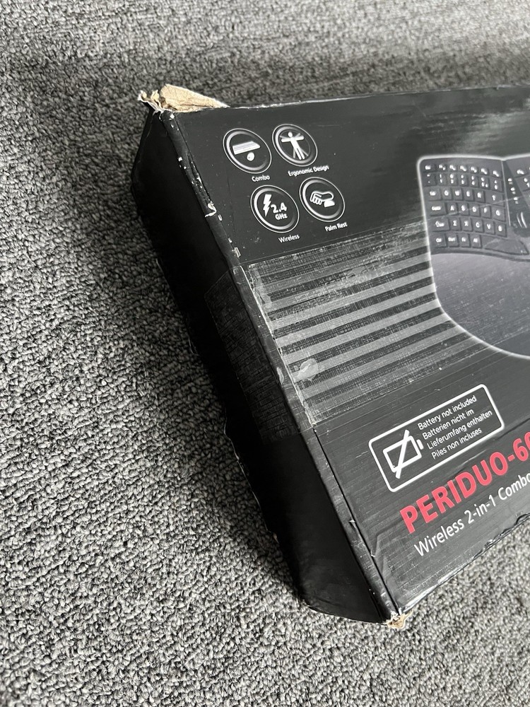 Perixx PERIDUO-605 Wireless Ergonomic Keyboard and Vertical Mouse