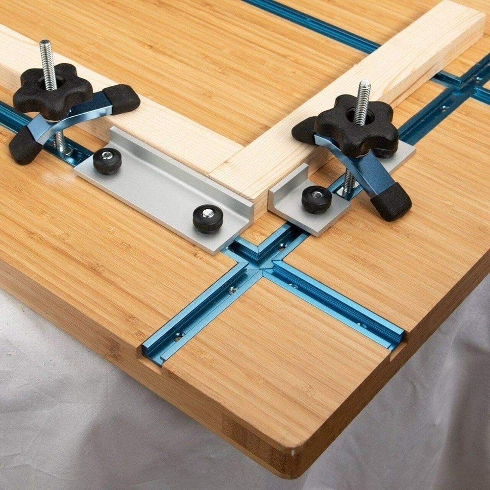 POWERTEC 71609-P4 T-Track Intersection Kit, 4 Sets