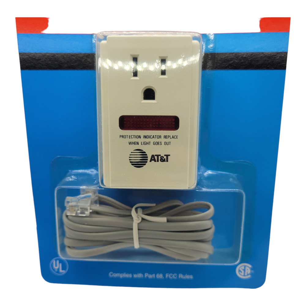 AT&T 24268 Surge Protector Electronics Protector Power Outlet Plug Noise Filter