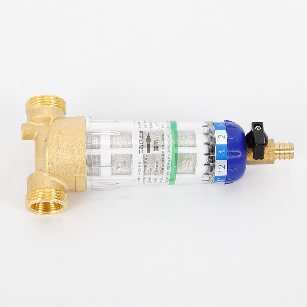 Purewater Whole House Water Pre Filter System Reusable Spin Down Sediment Filter