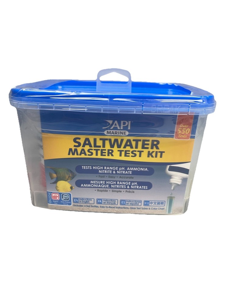 API Saltwater Master Test Kit 550+ Marine Tests pH Ammonia Nitrite Nitrate