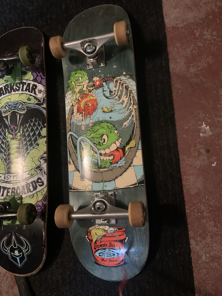 (2 pack)Grimple Stix at Work Hewitt Complete Board + Darkstar Complete $109.99