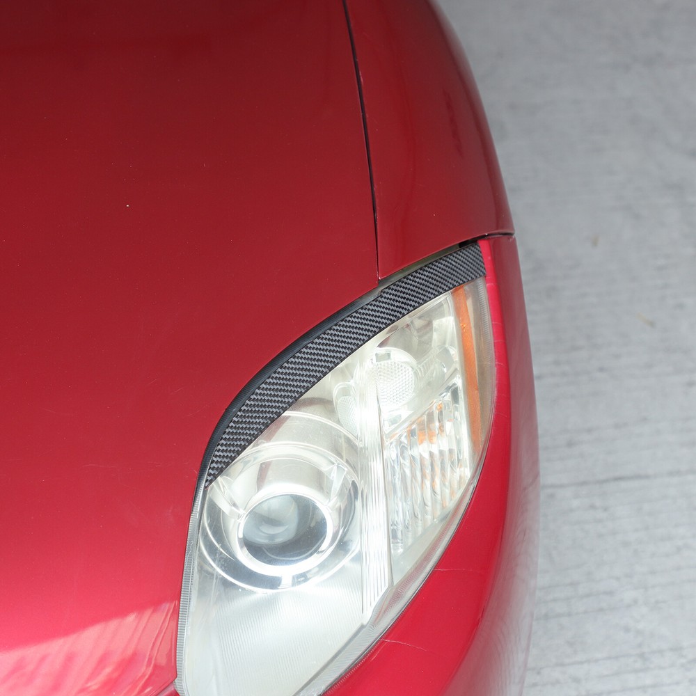 Soft Carbon Fiber Headlight Eyebrow Sticker For Mitsubishi Eclipse 2006-2011