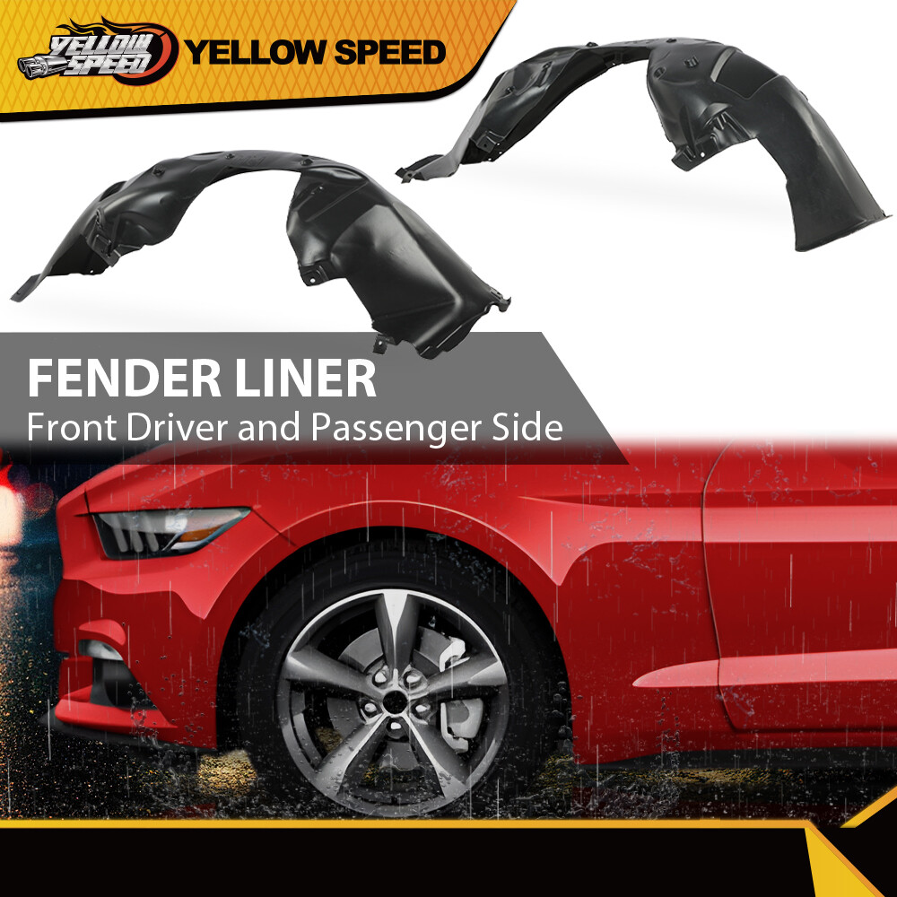 Fender Liner Fit For 2015-2017 Ford Mustang Front Driver and Passenger Side