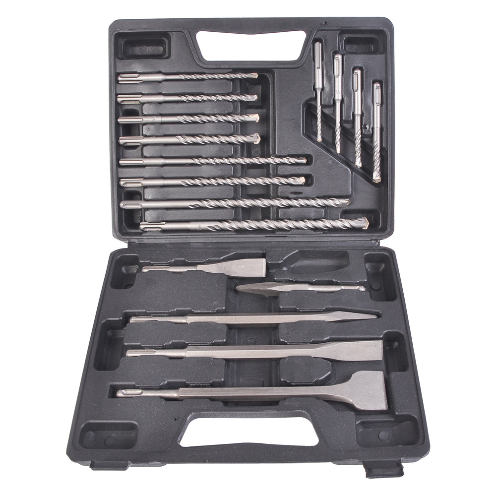 Drill & Chisel Tool Set SDS Plus Drill Bits For Fits Bosch And Hilti Plus 17pcs