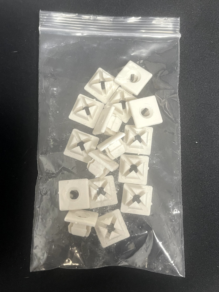 License Plate Screw Insert, Universal #14 White Plastic Nylon Nut (16  Pack)