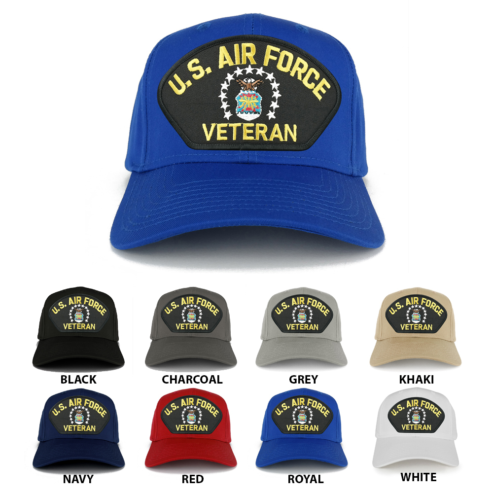 Oversize XXL US AIR FORCE Veteran Large Patch Adjustable Baseball Cap