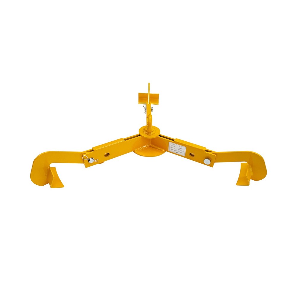 Oil Drum Lifting Hook Forklift Crane 3-Claw Open Closed Head Drum Lifter
