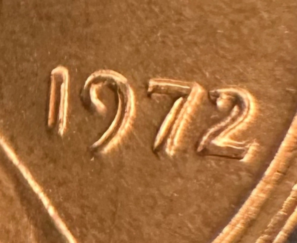 1972 Lincoln Cent Tilted Collar/Misalign/Railroad/Date Double Dual Error’s A-386