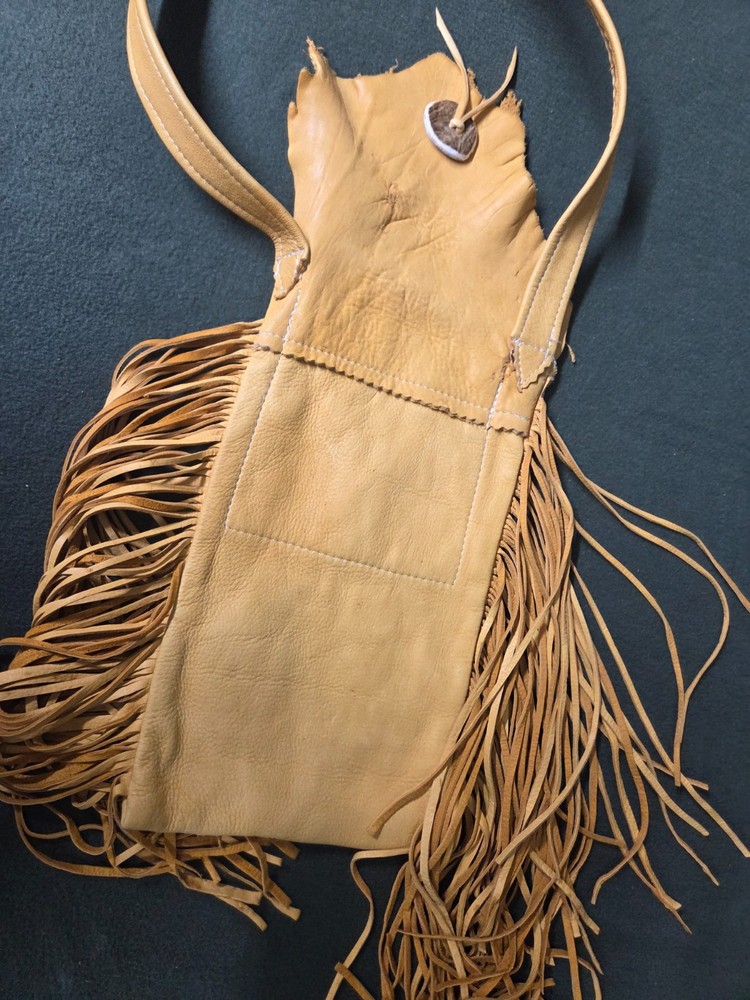 Vintage Elk Hide Possibles Bag, Tom Ewing