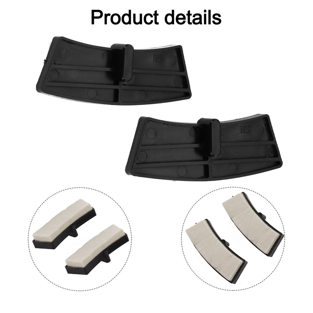2pcs Resistance Pads for Exercise Bikes Noise Reduction & Enhanced Durability