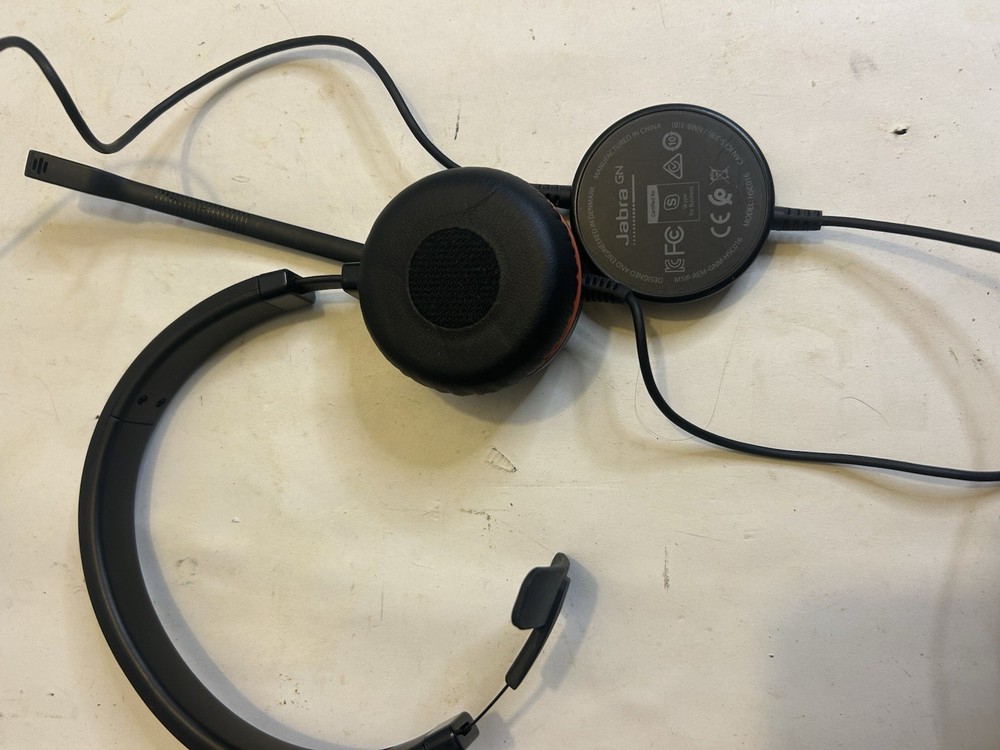 Jabra Evolve 40 Headset HSC017 with ENC010 USB-A Controller WORKS