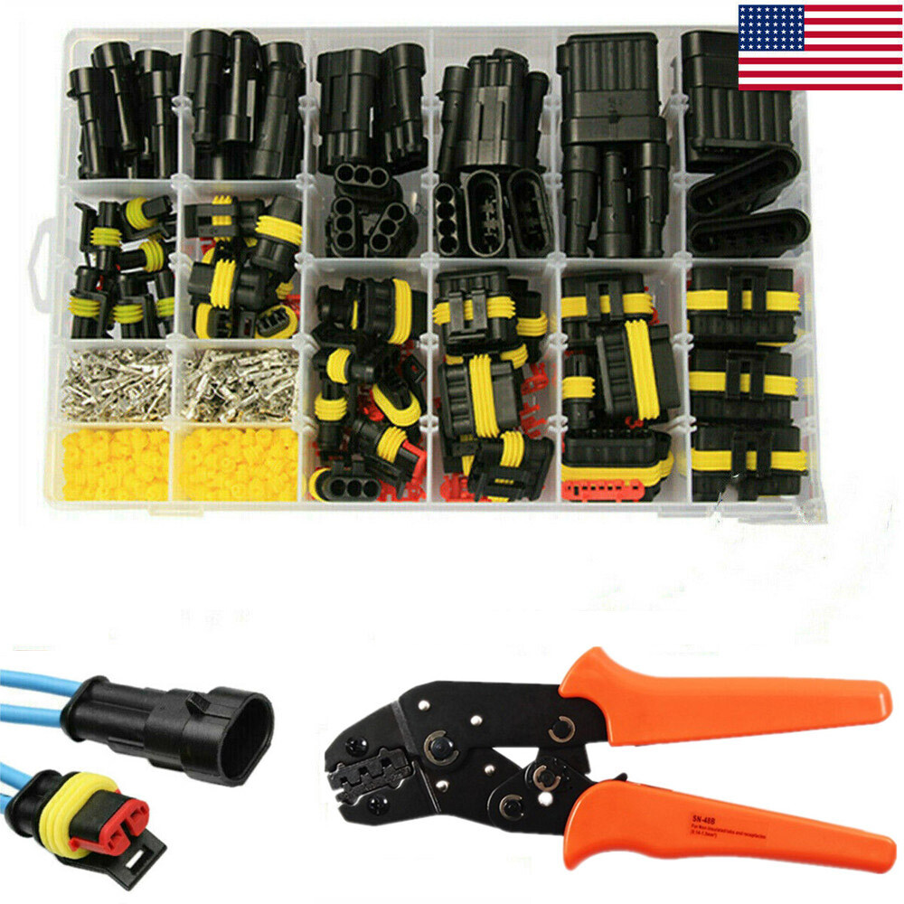 708PCS  Car Automotive Waterproof Electrical Wire Connector Plug Terminals kit