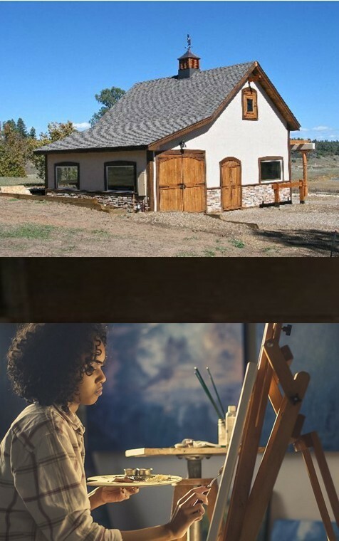 17 Workshop and Studio Barn Plans - Complete Pole-Barn Construction Plans (S4)