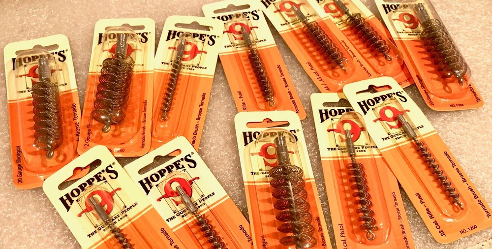 Hoppes Tornado Stainless Gun Bore Cleaning Brushes - See Multi Variations