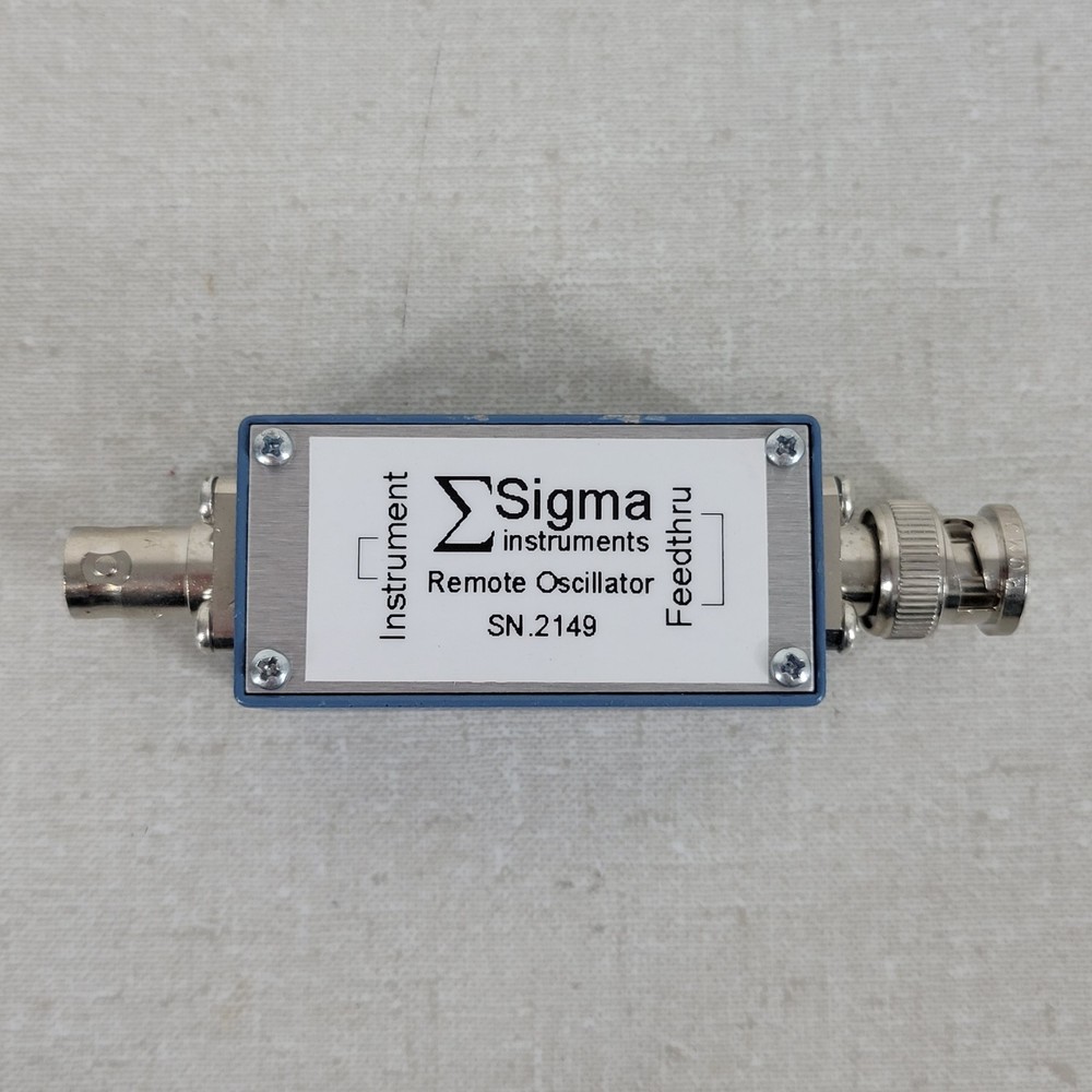 Sigma Instruments Remote Quartz Crystal Oscillator Feedthrough Device Thin Film