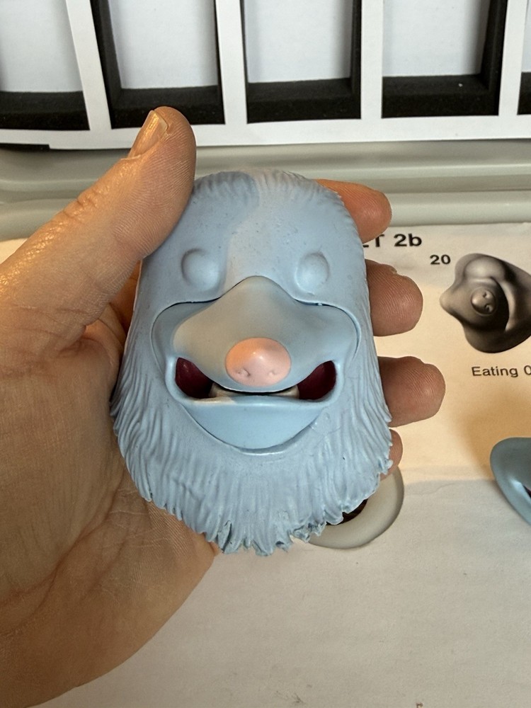 Norman Picklestripes TV Prop Test Possum Stop Motion Puppet Head Inc Faces