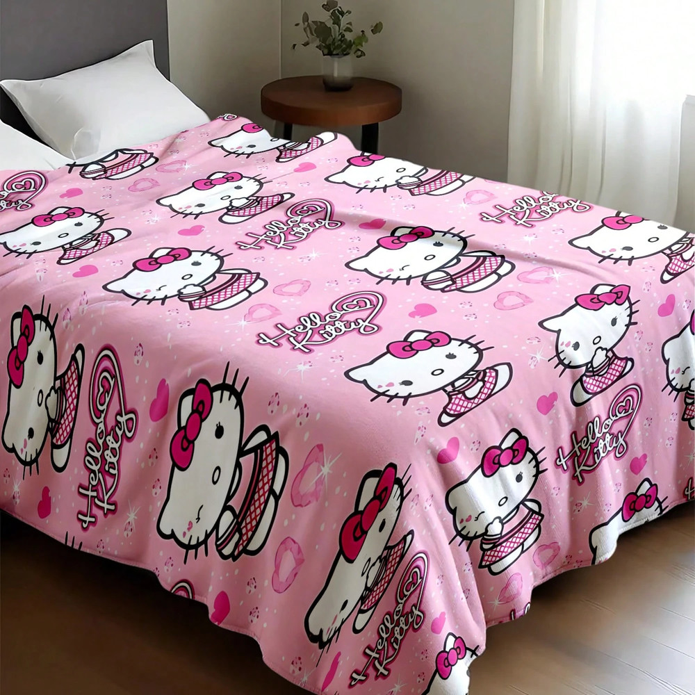 New Hello Kitty Plush Throw Blanket